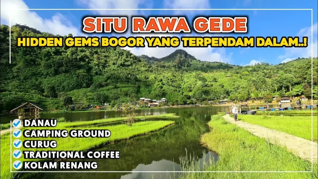 Situ Rawa Gede menawarkan keindahan danau alami di tengah perbukitan